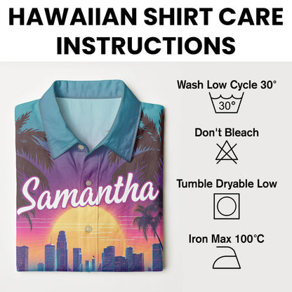 Custom Photo Sunset Pop - Personalized Customized Hawaiian shirt