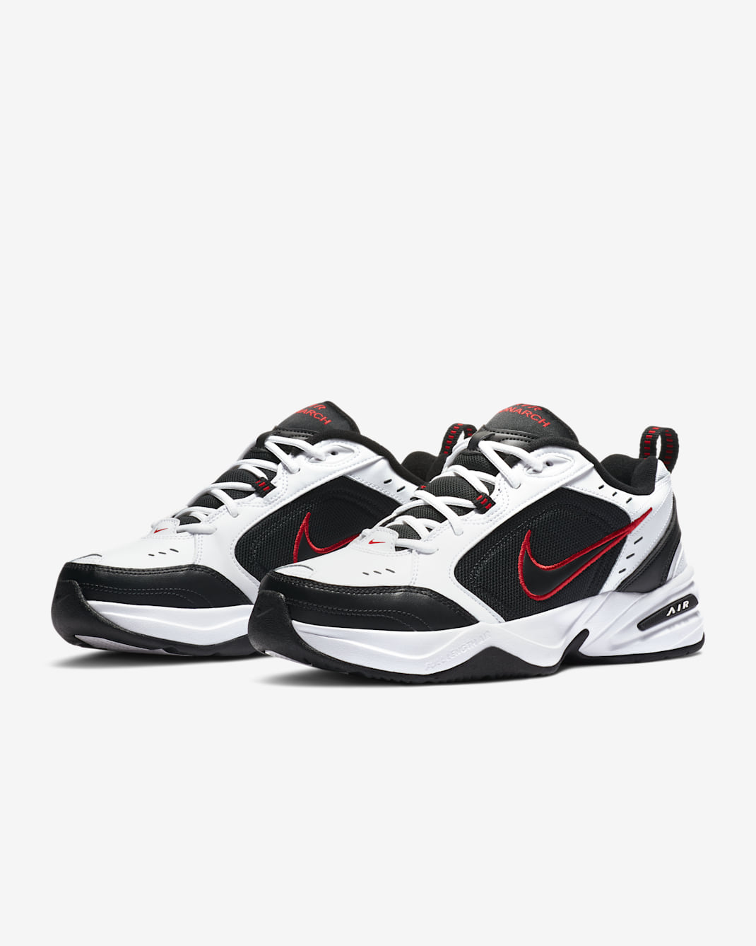 Men's Air Monarch 4 White Black Shoes
