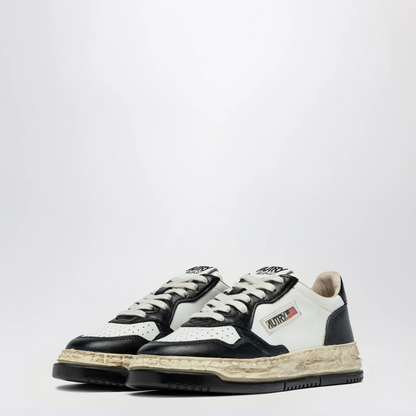 Autry x Maison Mihara Yasuhiro Medalist Low Leather Black White Sneakers