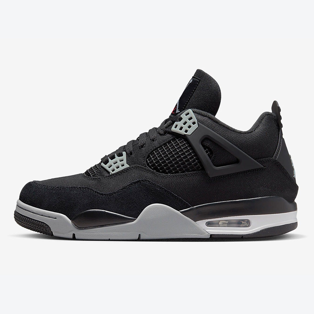 Men's Air Jordan 4  'Black and Light Steel' Shoes