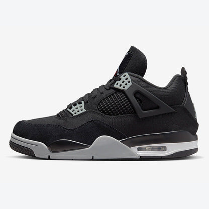 Men's Air Jordan 4  'Black and Light Steel' Shoes