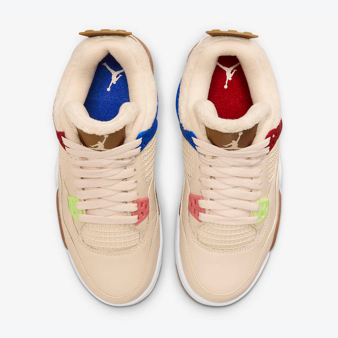 Men's Air Jordan 4 'Sail University Red' Shoes