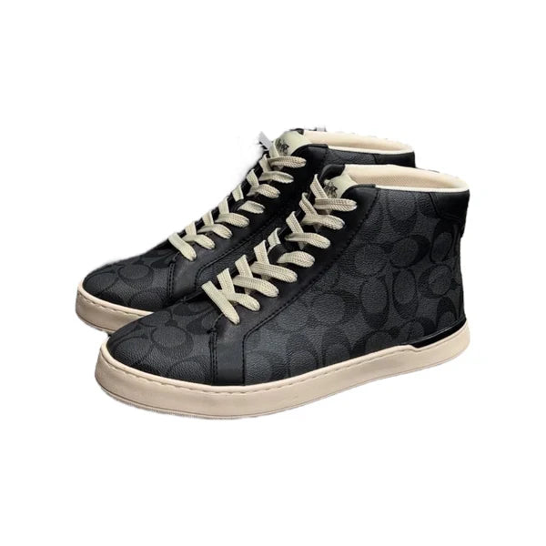 Men's Clip High Top Black Sneakers