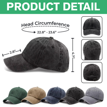 Custom Photo Human Belongs To Dog Cat Pet Washed Denim Baseball Cap