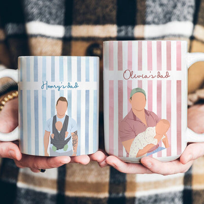 Custom Faceless Photo Art With Baby - Personalized Mug