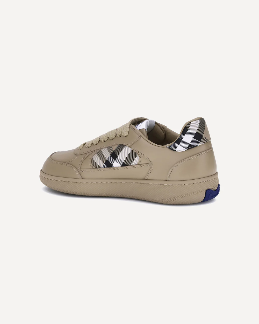 Men’s Burberry Leather Check Terrace Beige Sneakers