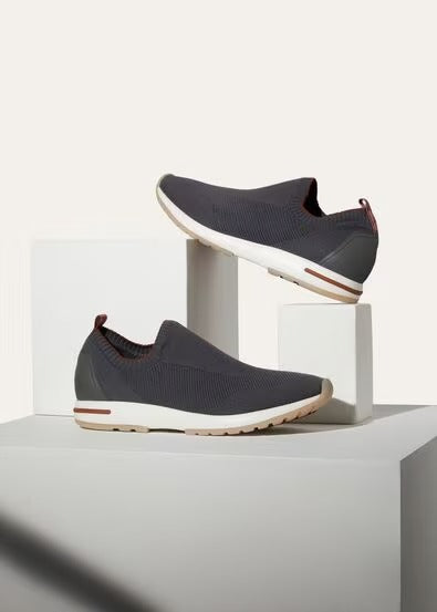 Men's Loro Piana 360 LP Flexy Walk Gray Brick Ted Sneakers