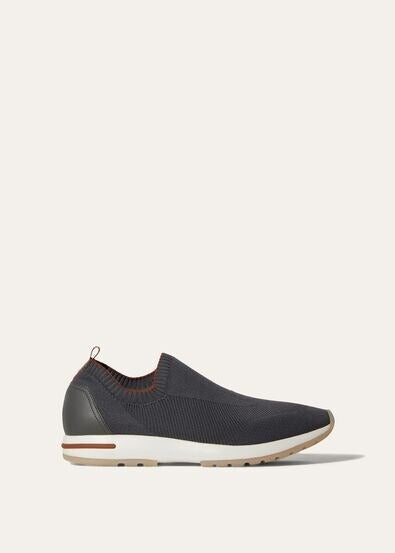 Men's Loro Piana 360 LP Flexy Walk Gray Brick Ted Sneakers