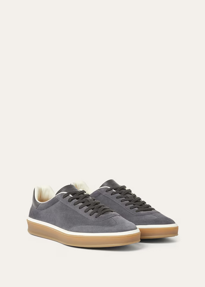 Men's Loro Piana Tennis Walk Obsidian Grey Sneakers