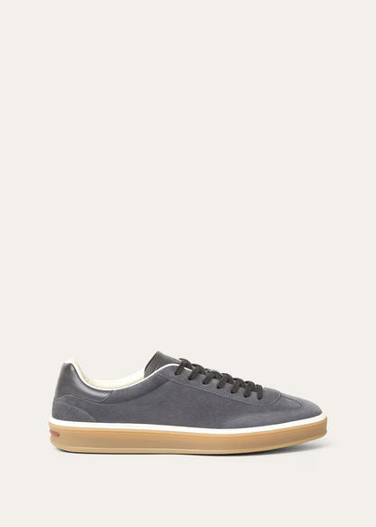 Men's Loro Piana Tennis Walk Obsidian Grey Sneakers