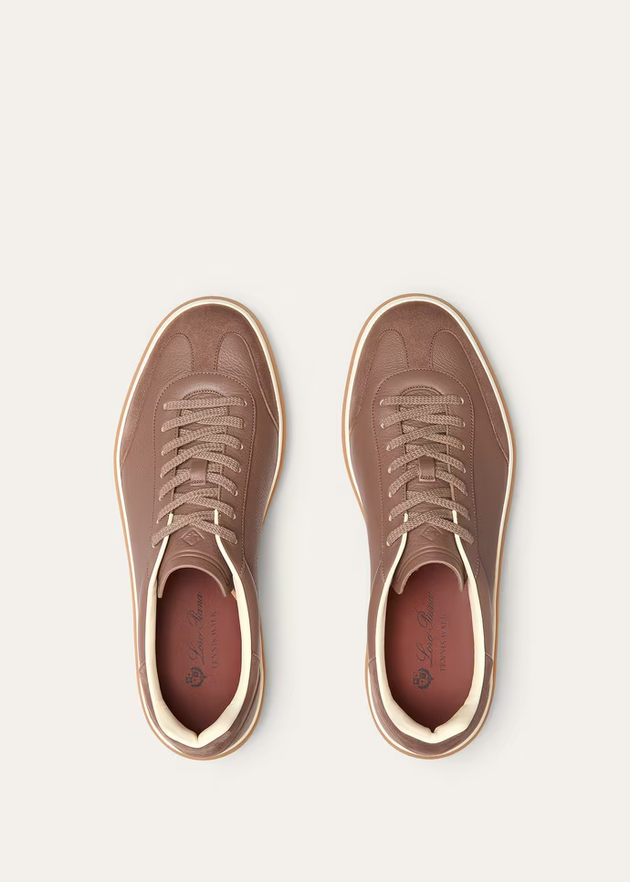 Men's Loro Piana Tennis Walk  Grey Taupe Sneakers