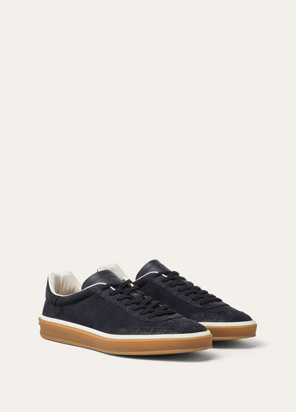 Men's Loro Piana Tennis Walk Blue Navy Sneakers