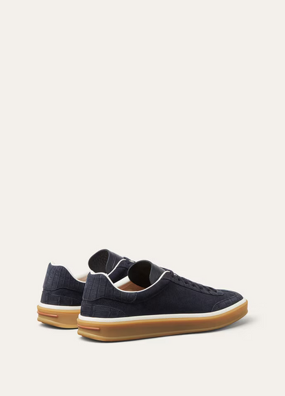 Men's Loro Piana Tennis Walk Blue Navy Sneakers