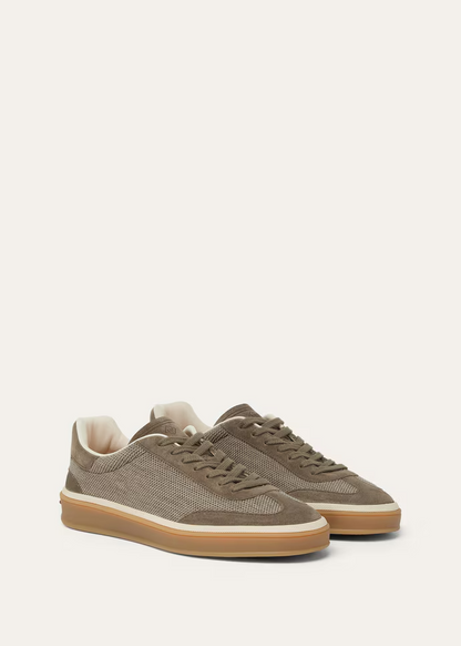 Men's Loro Piana Tennis Walk Wheat Stitch Sneakers