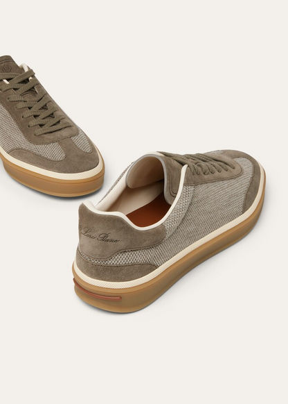 Men's Loro Piana Tennis Walk Wheat Stitch Sneakers