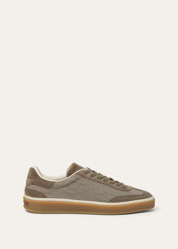 Men's Loro Piana Tennis Walk Wheat Stitch Sneakers