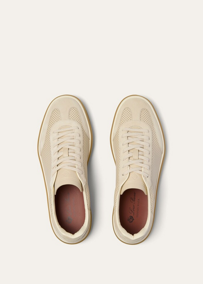 Men's Loro Piana Tennis Walk Pearl Powder Sneakers