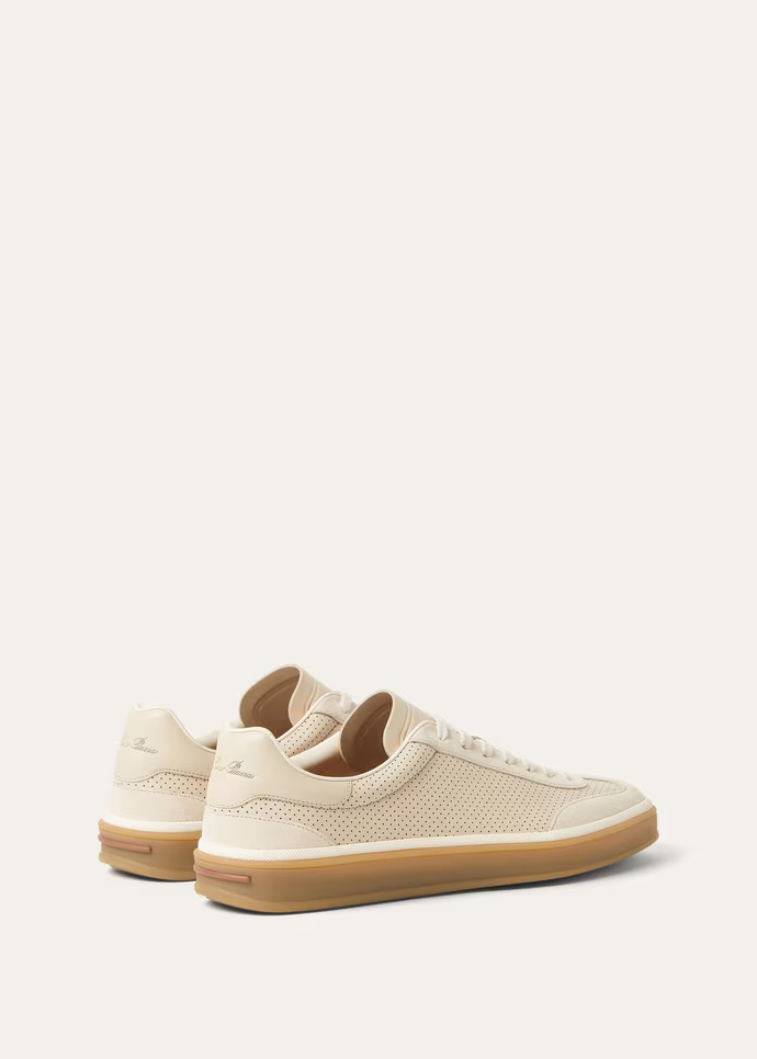 Men's Loro Piana Tennis Walk Pearl Powder Sneakers