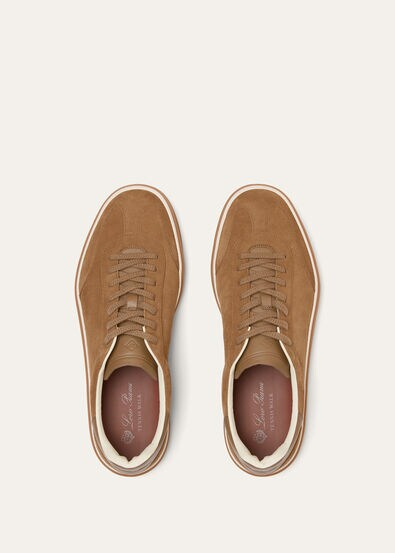 Men's Loro Piana Tennis Walk  Light Sand Dune Sneakers