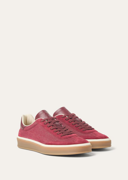 Men's Loro Piana Tennis Walk Fire Sneakers