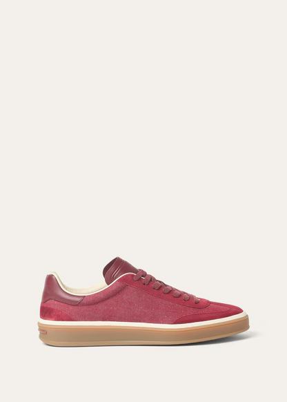 Men's Loro Piana Tennis Walk Fire Sneakers