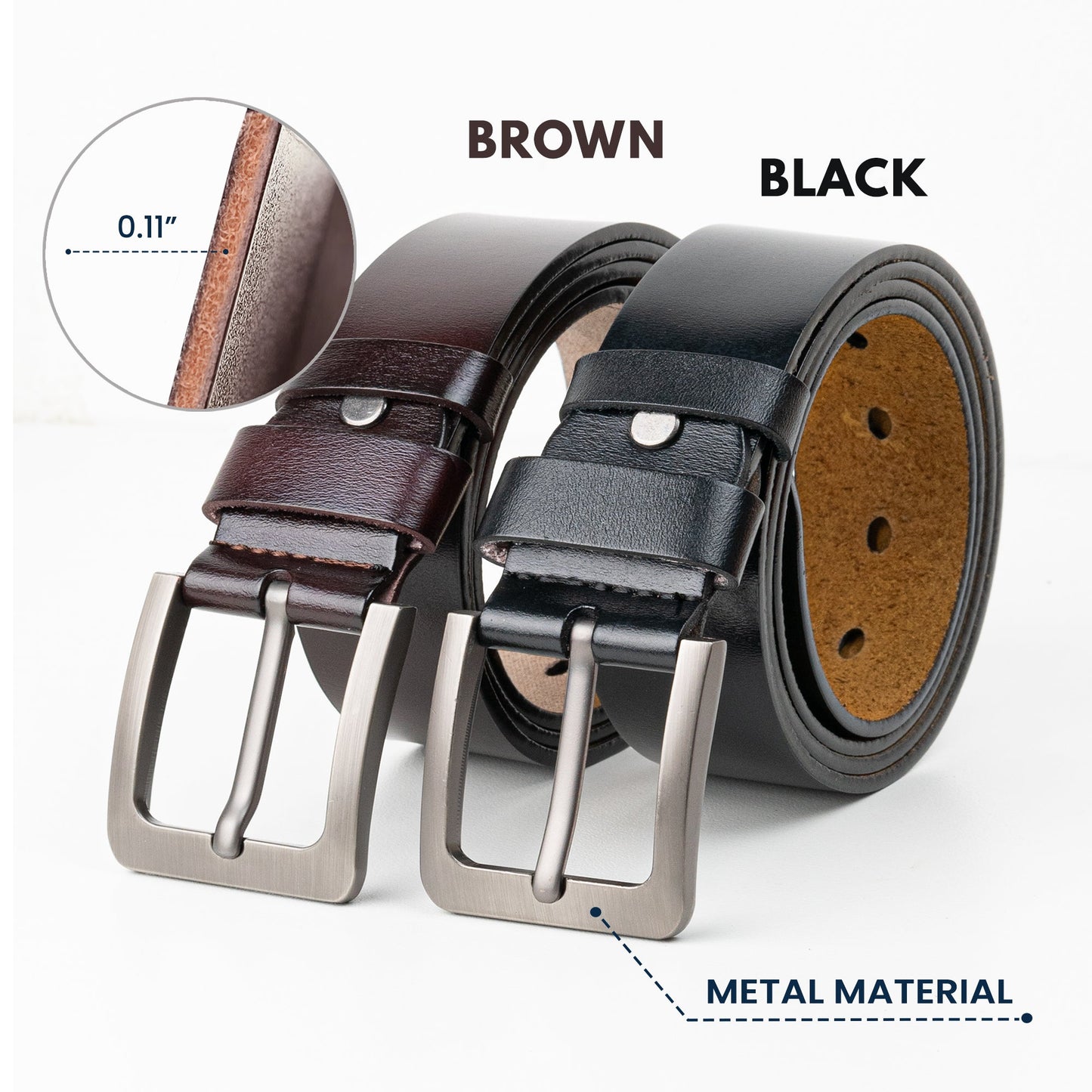 Having You As A Dad - Personalized Engraved Leather Belt
