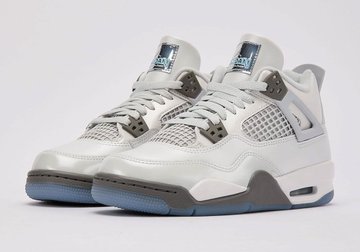 Men's Nike Air Jordan 4 Photon Dust Blue Chill Shoes