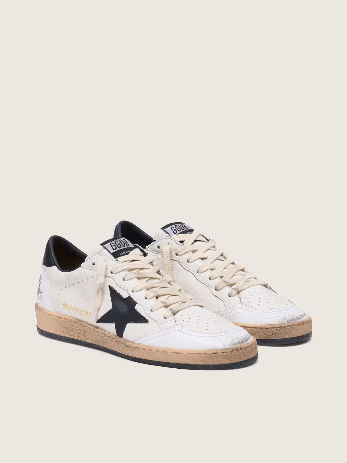 Men's Golden Goose Ball Star Black Sneakers