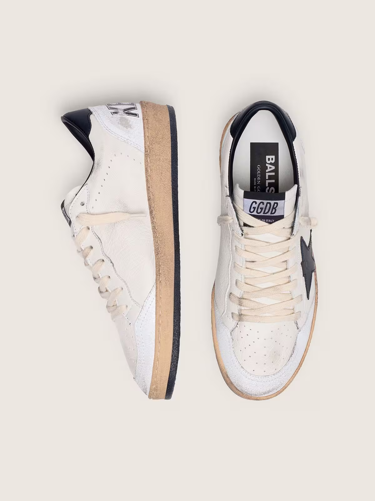 Men's Golden Goose Ball Star Black Sneakers