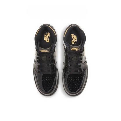 Men's Air Jordan 1 High 'Black Metallic Gold’ Shoes