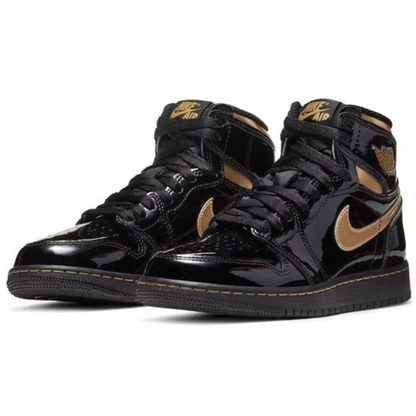 Men's Air Jordan 1 High 'Black Metallic Gold’ Shoes