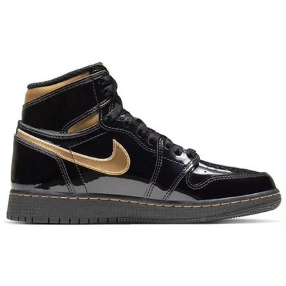 Men's Air Jordan 1 High 'Black Metallic Gold’ Shoes
