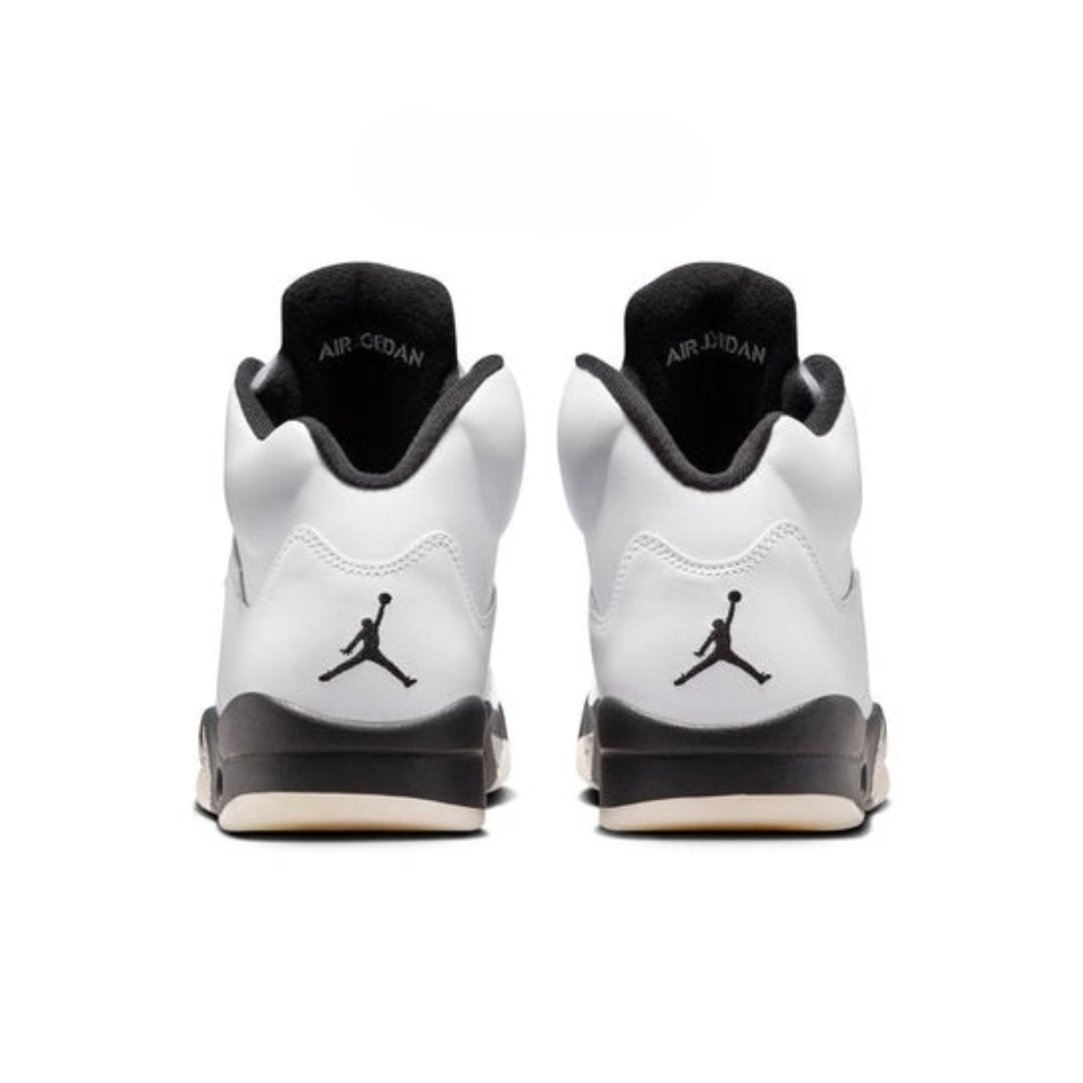 Men's Nike Air Jordan 5 Retro White Black Shoes