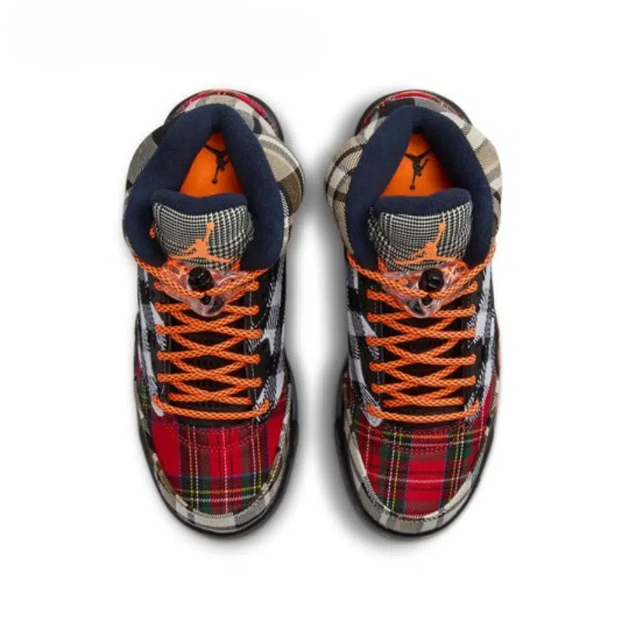 Men's Nike Air Jordan 5 Retro Plaid Shoes