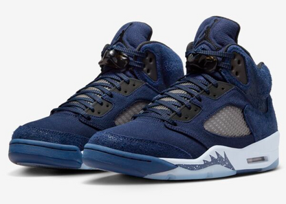 Men's Nike Air Jordan 5 Retro Midnight Navy Shoes