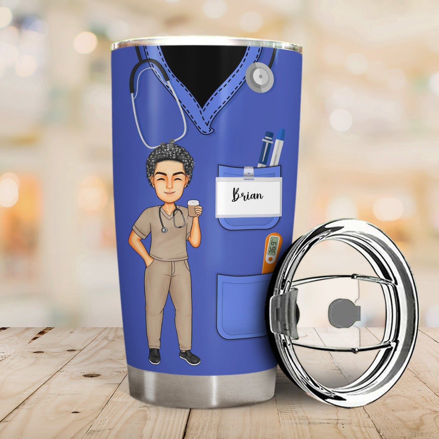 Nurse Nutrition Facts New Version - Gift For Nurses - Personalized Tumbler