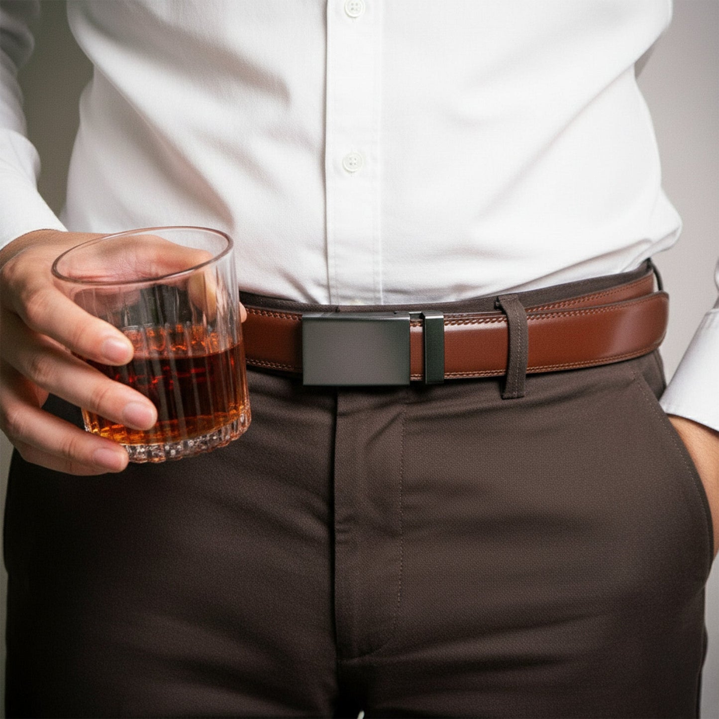 I Sucked It So It's Mine Naughty - Personalized Leather Belt With Engraved Buckle