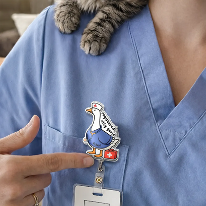 Registered Silly Goose Nurse - Personalized Badge Reel