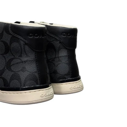 Men's Clip High Top Black Sneakers