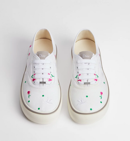 Men's Dior Saltwind Multicolor Doves & Roses Motif Sneakers