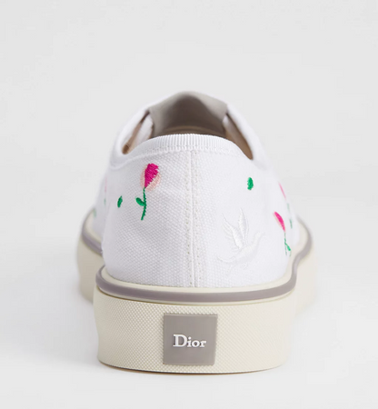 Men's Dior Saltwind Multicolor Doves & Roses Motif Sneakers