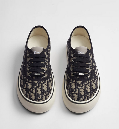 Men's Dior Saltwind Beige and Blue Sneakers