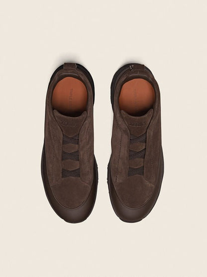 Men's Zegna Triple Stitch™ Monte Dark Brown Sneakers