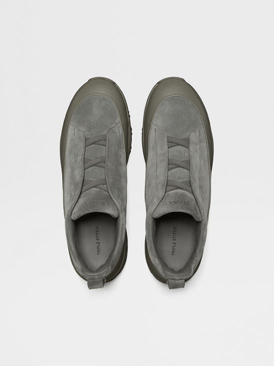 Men's Zegna Triple Stitch™ Monte Grey Sneakers