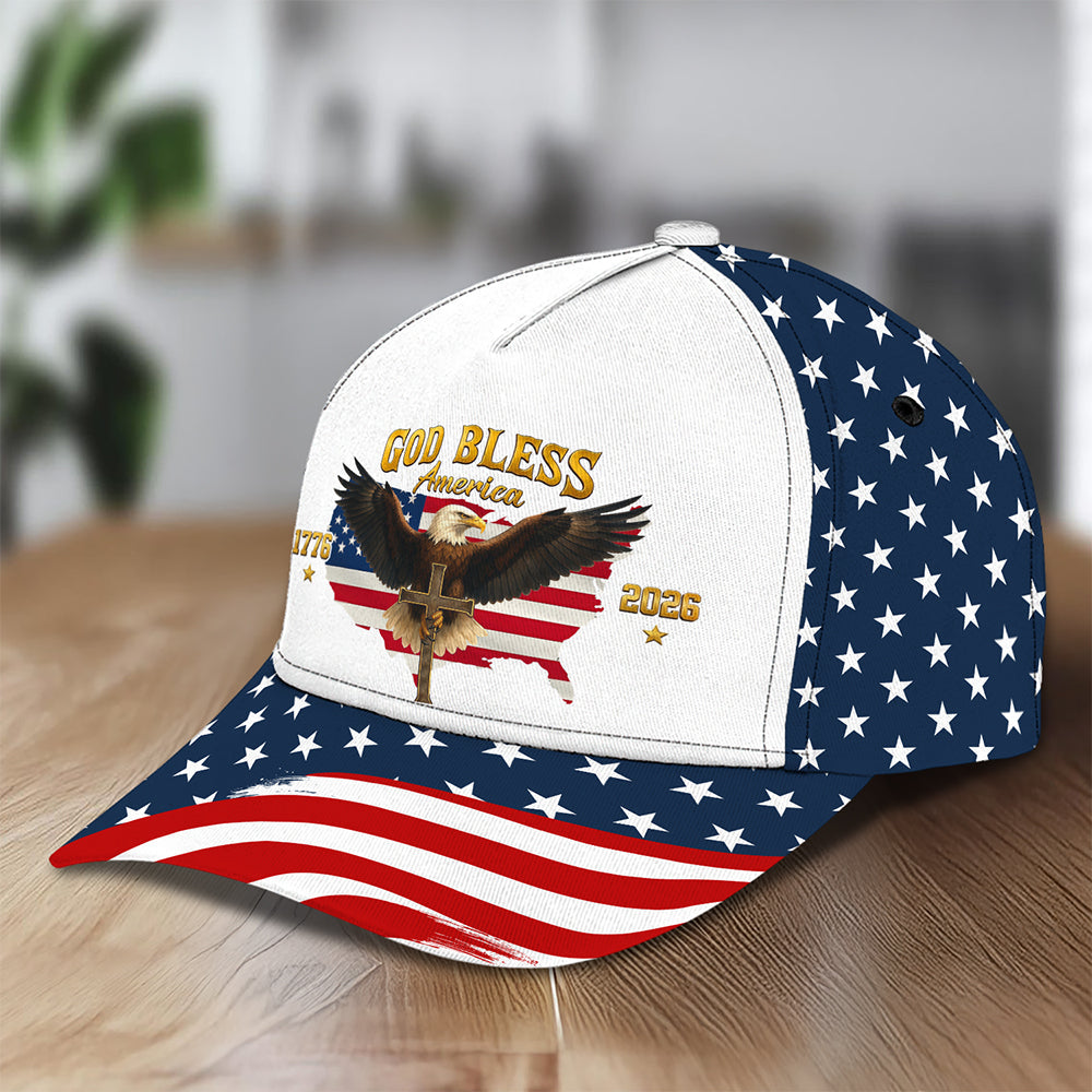 Personalized US Eagle 250 Years Of Freedom 1776 - 2026 Classic Cap