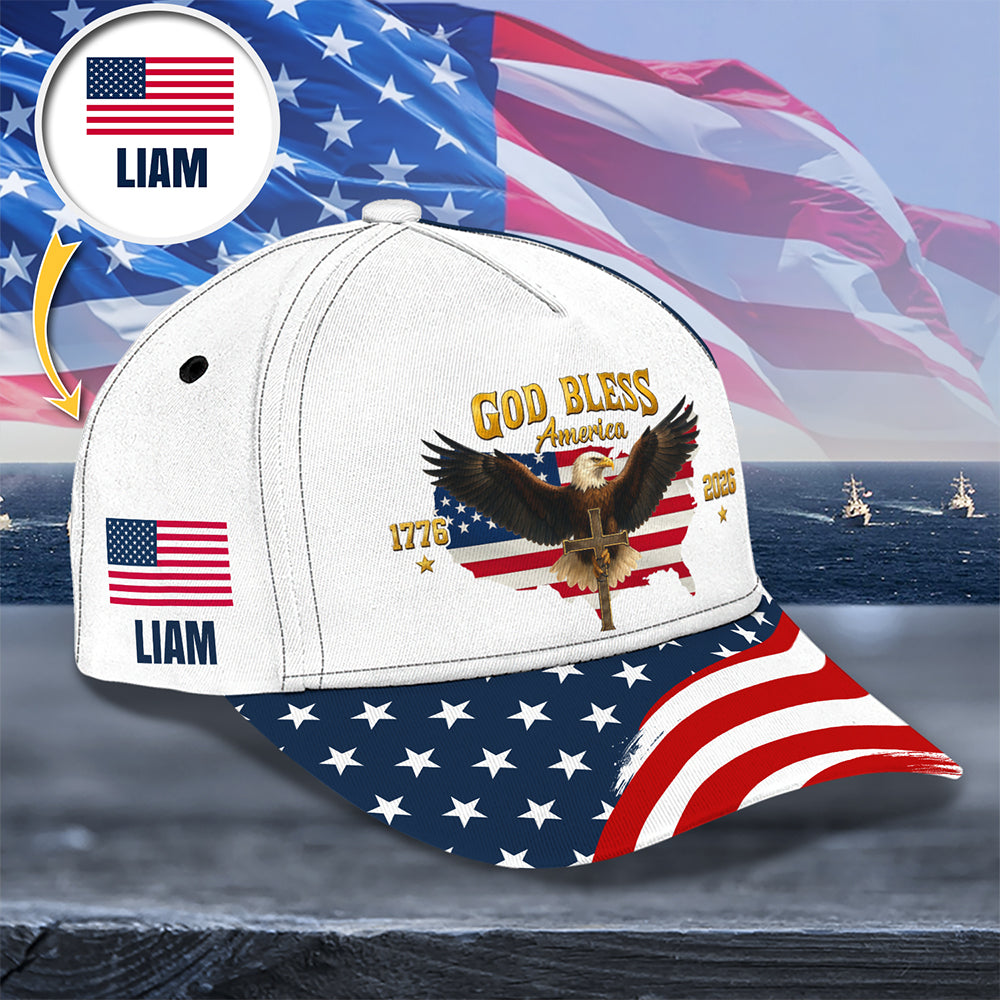 Personalized US Eagle 250 Years Of Freedom 1776 - 2026 Classic Cap