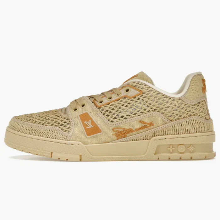 Men's Louis Vuitton Trainer Beige Sneakers