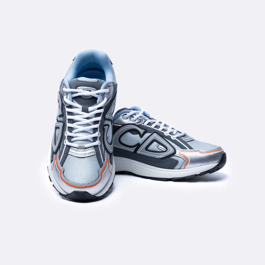 Men's Dior x Stone Island B30 Grey Silver Sneakers