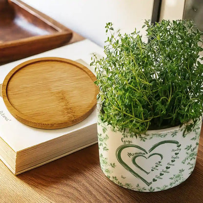Mom Grandma Sweethearts - Personalized Ceramic Plant Pot