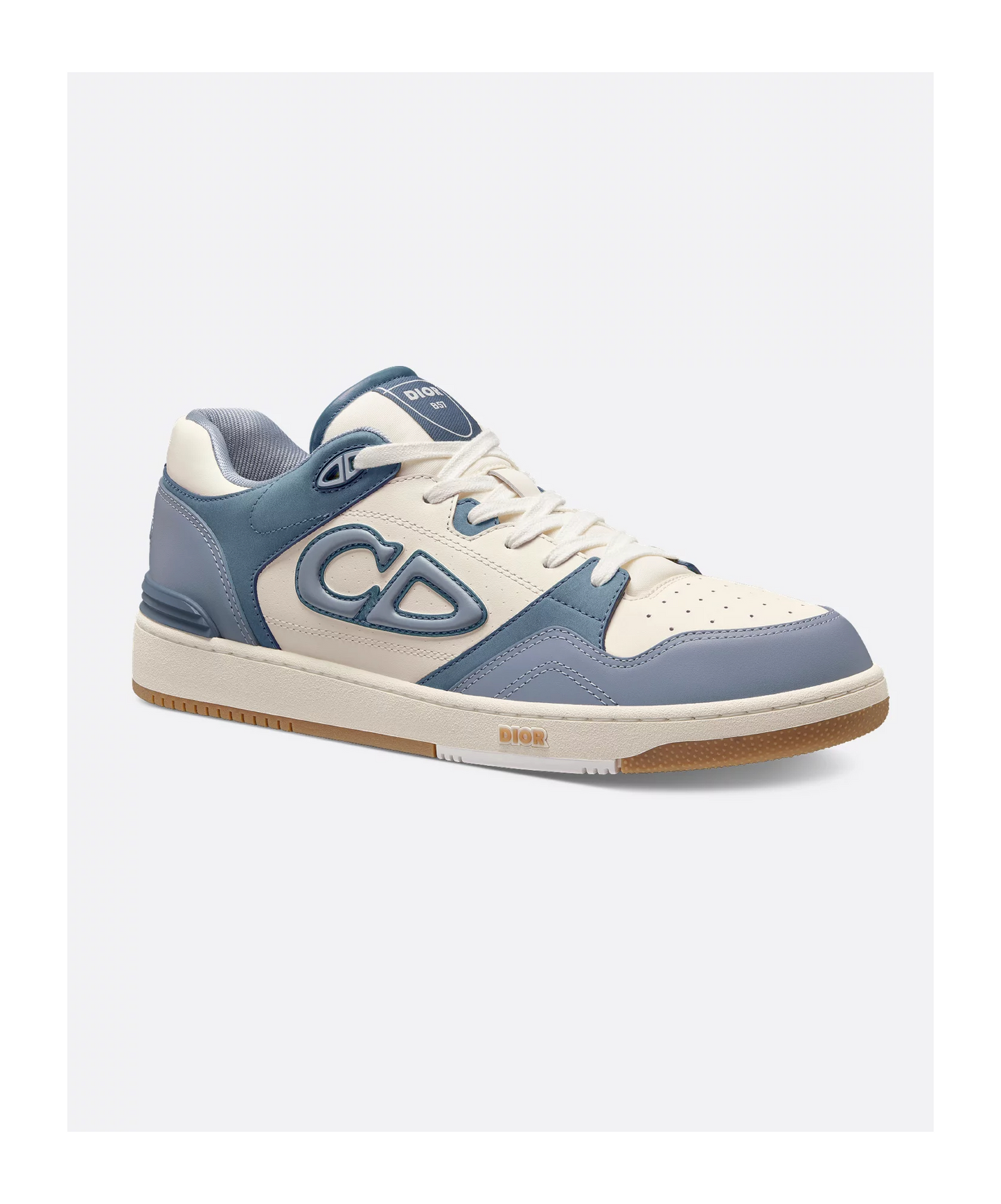 Men's Dior B57 Low-Top Blue and Cream Sneakers